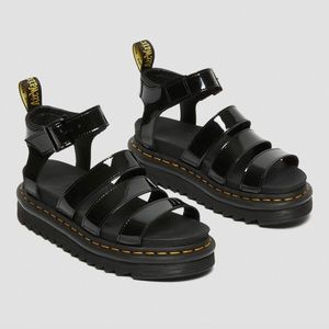 NEW doc marten's Blaire patent leather strap sandals